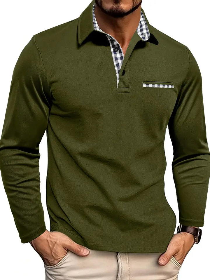 Leon | Long Sleeved Polo Shirt
