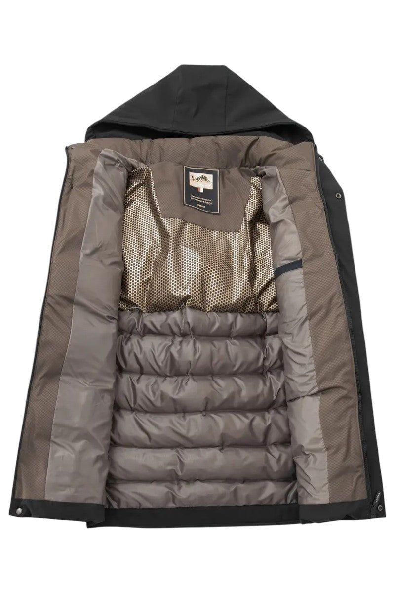 Mens Hooded Zip Front Parka