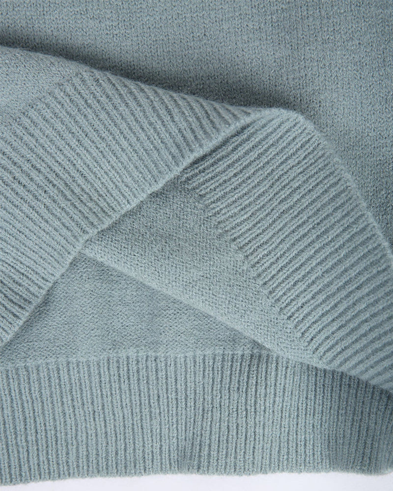 Womens Knitted Longline Relaxed Fit Sweater