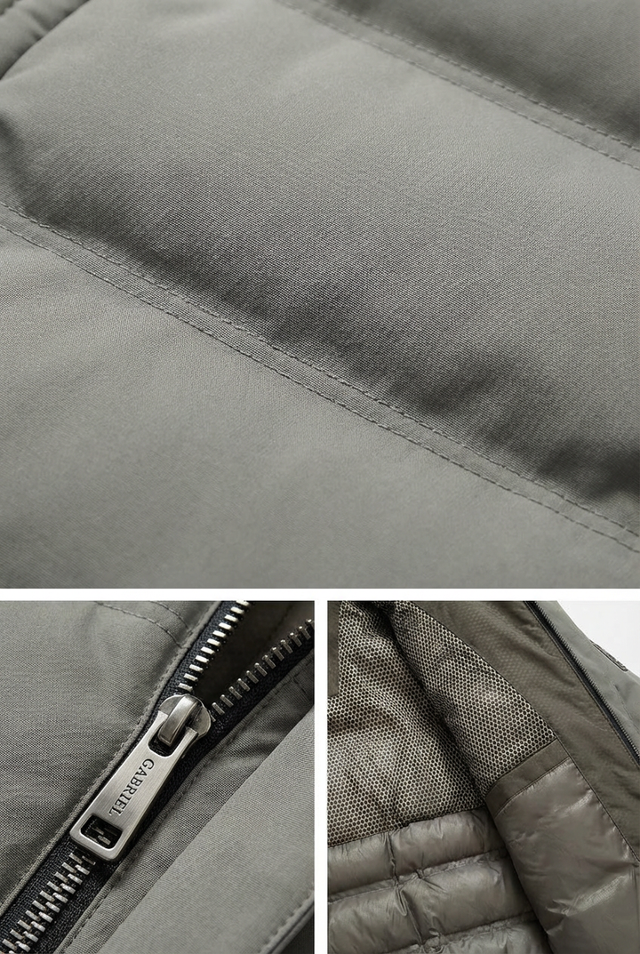 Mens Hooded Zip Front Parka
