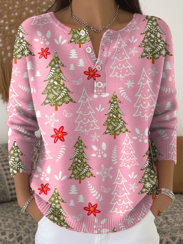 Sofie | Christmas Sweater with Buttons
