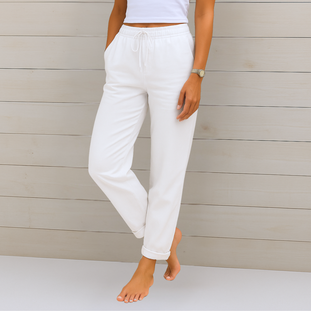 Maylora | Premium Breathable Linen Stretch Trousers