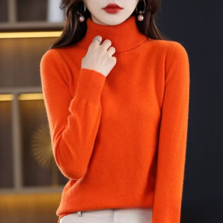 Womens Wool Turtleneck Sweater