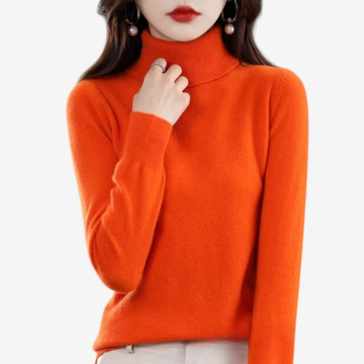 Womens Wool Turtleneck Sweater