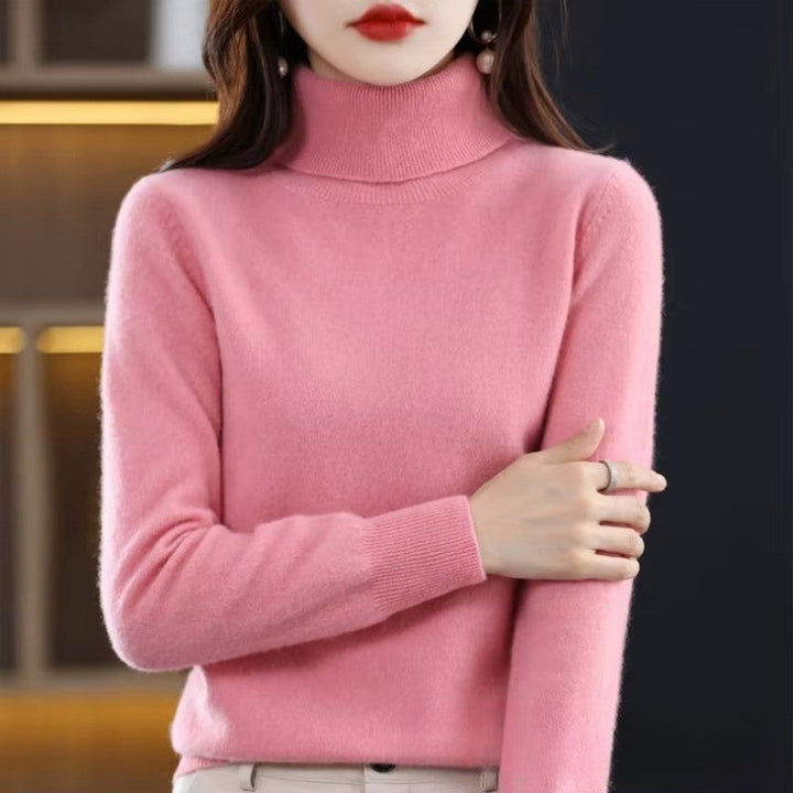 Womens Wool Turtleneck Sweater
