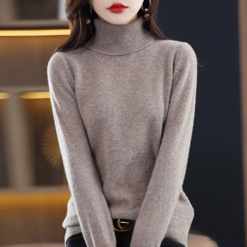 Womens Wool Turtleneck Sweater