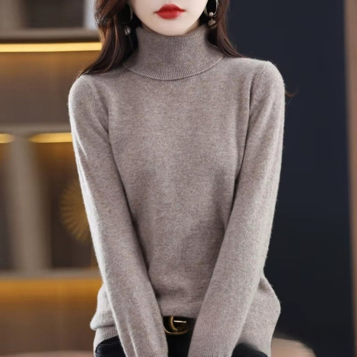 Womens Wool Turtleneck Sweater