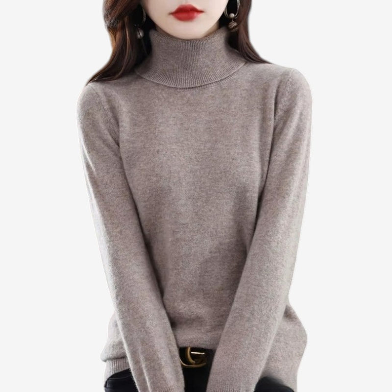 Womens Wool Turtleneck Sweater