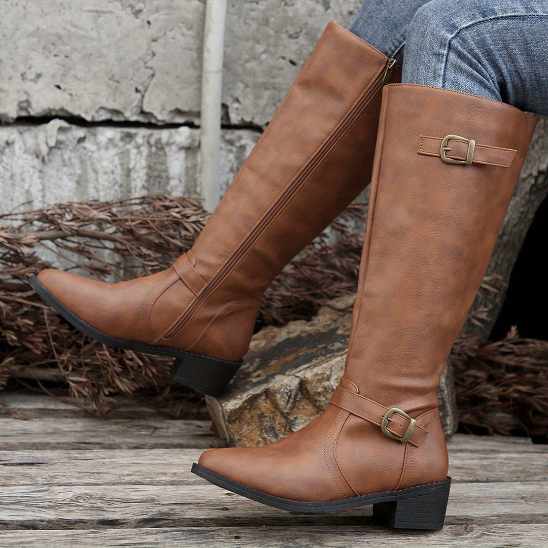Zip Front Boots