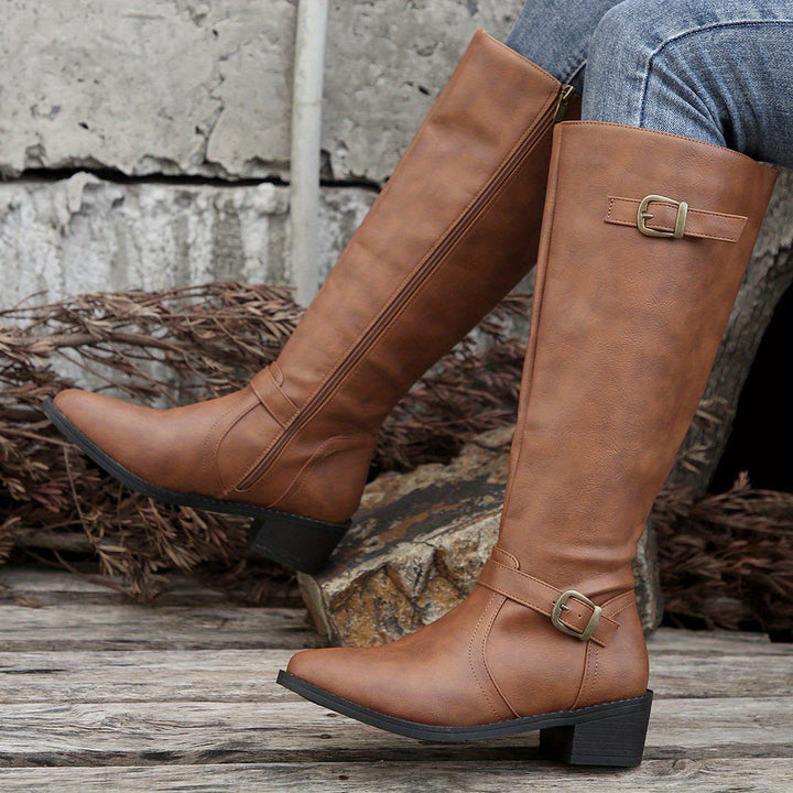 Zip Front Boots