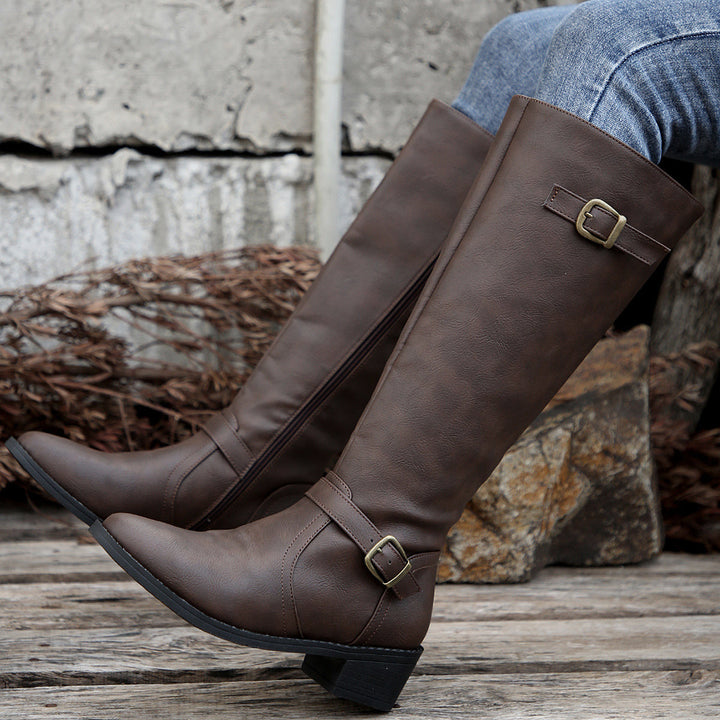 Zip Front Boots