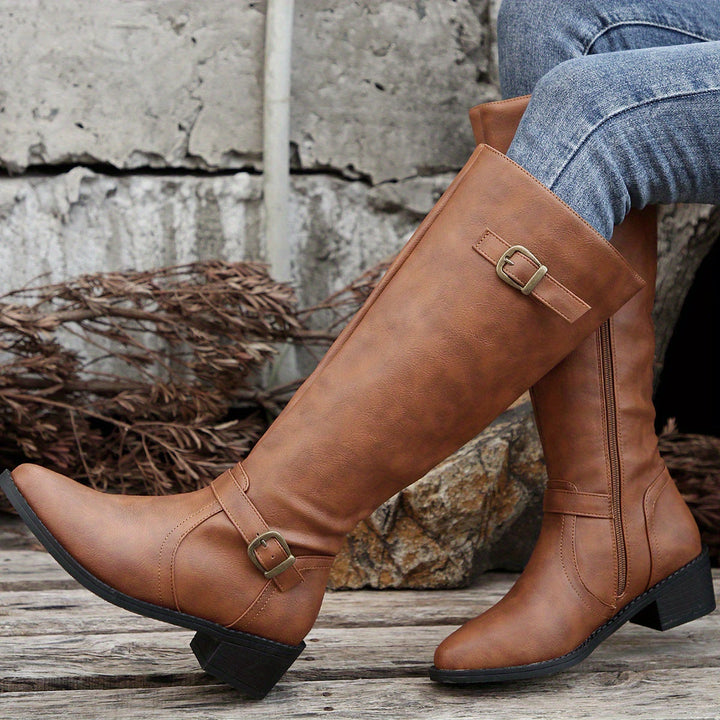 Zip Front Boots