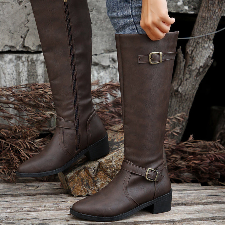 Zip Front Boots