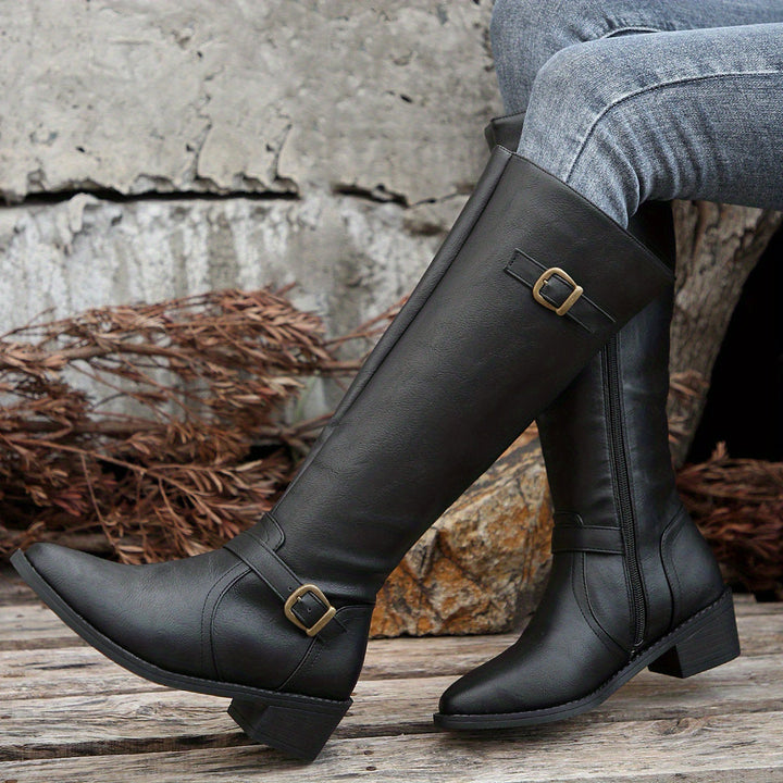 Zip Front Boots