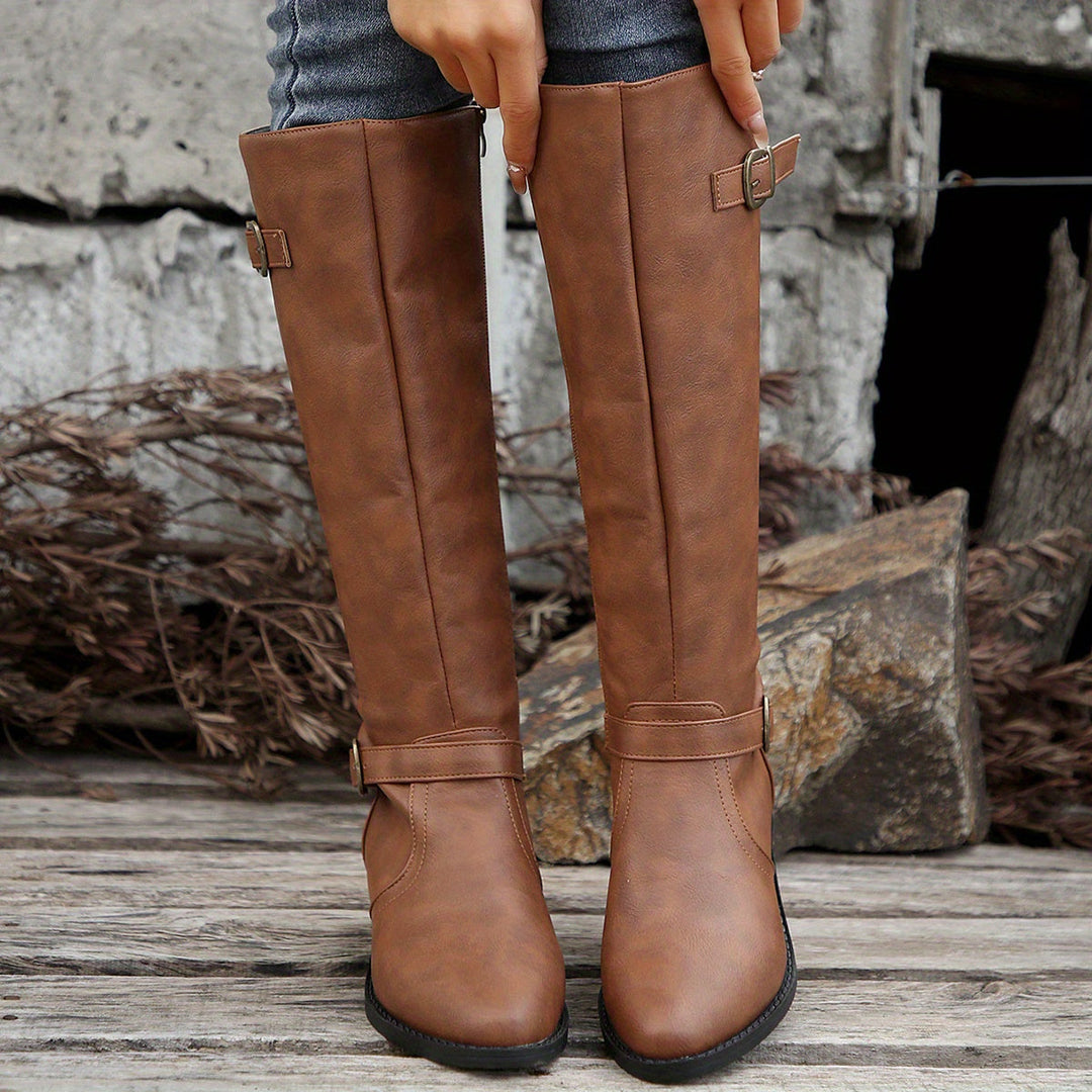 Zip Front Boots