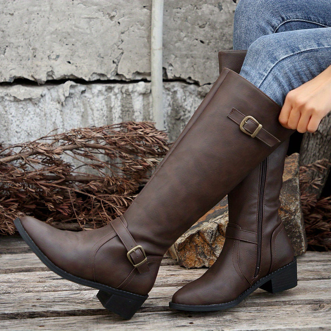 Zip Front Boots