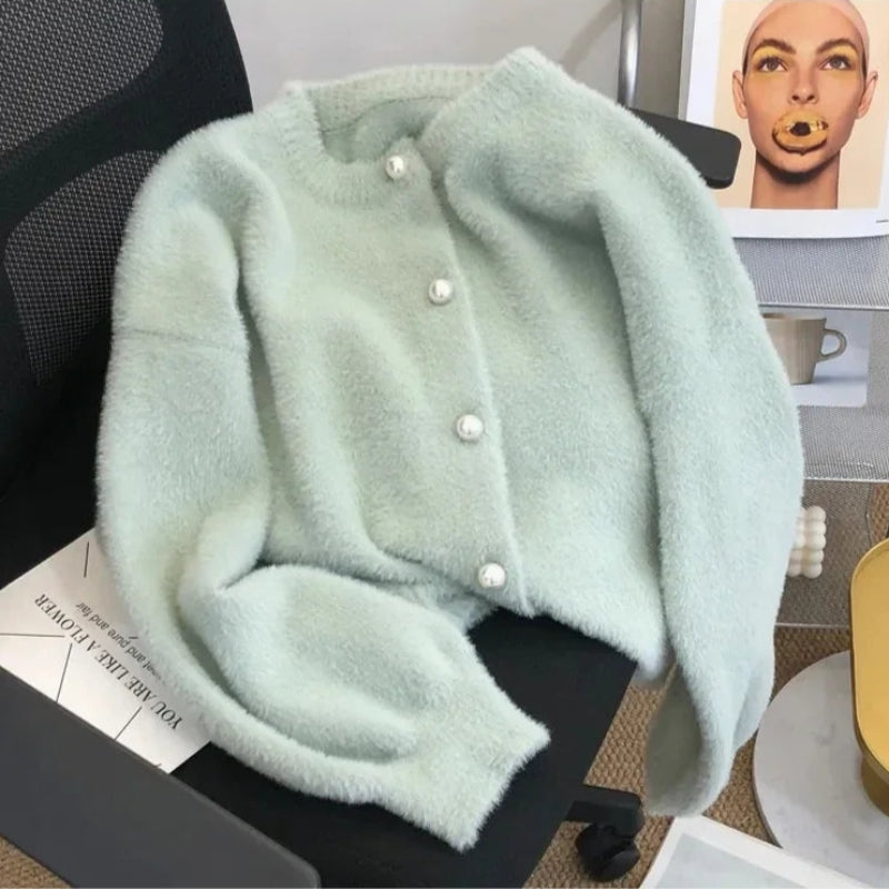Knitted Long Sleeve Cardigan
