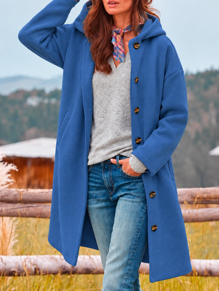 Womens Lightweight Hooded Longline Coat