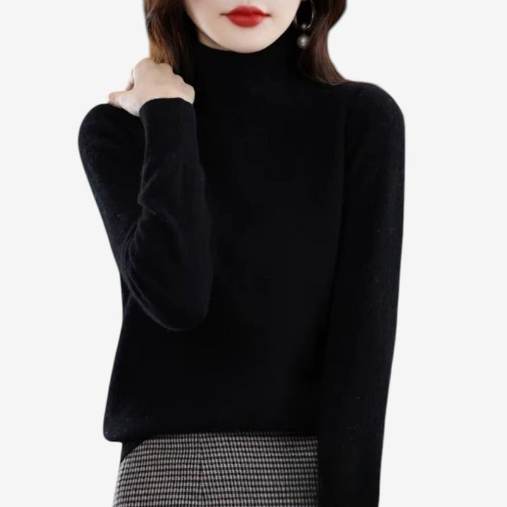 Womens Wool Turtleneck Sweater