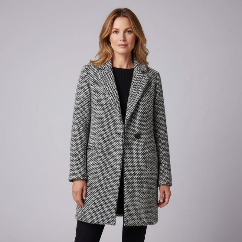 Long Sleeve Checked Jacket