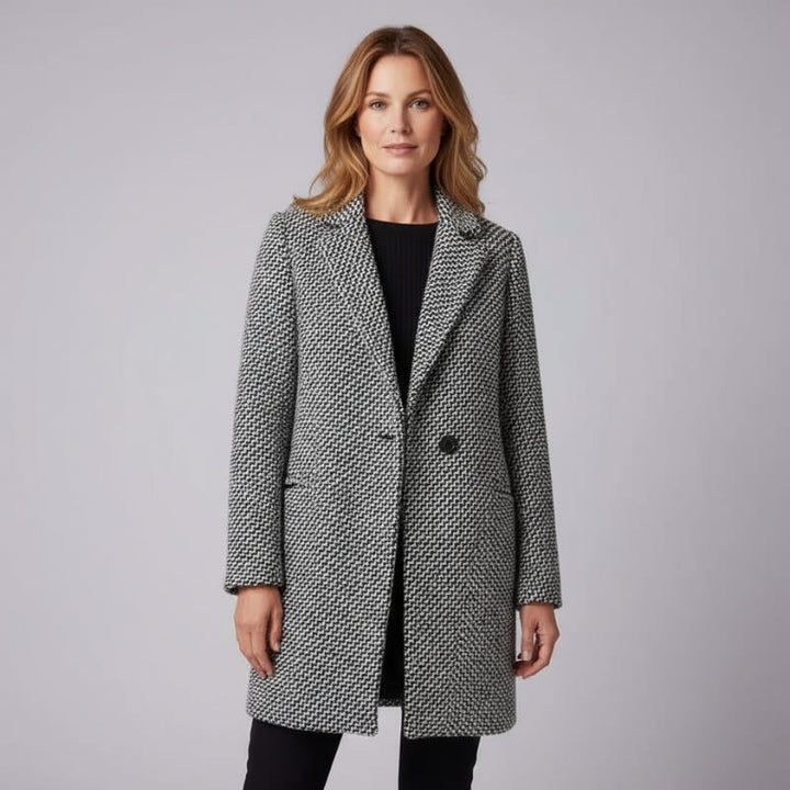 Long Sleeve Checked Jacket