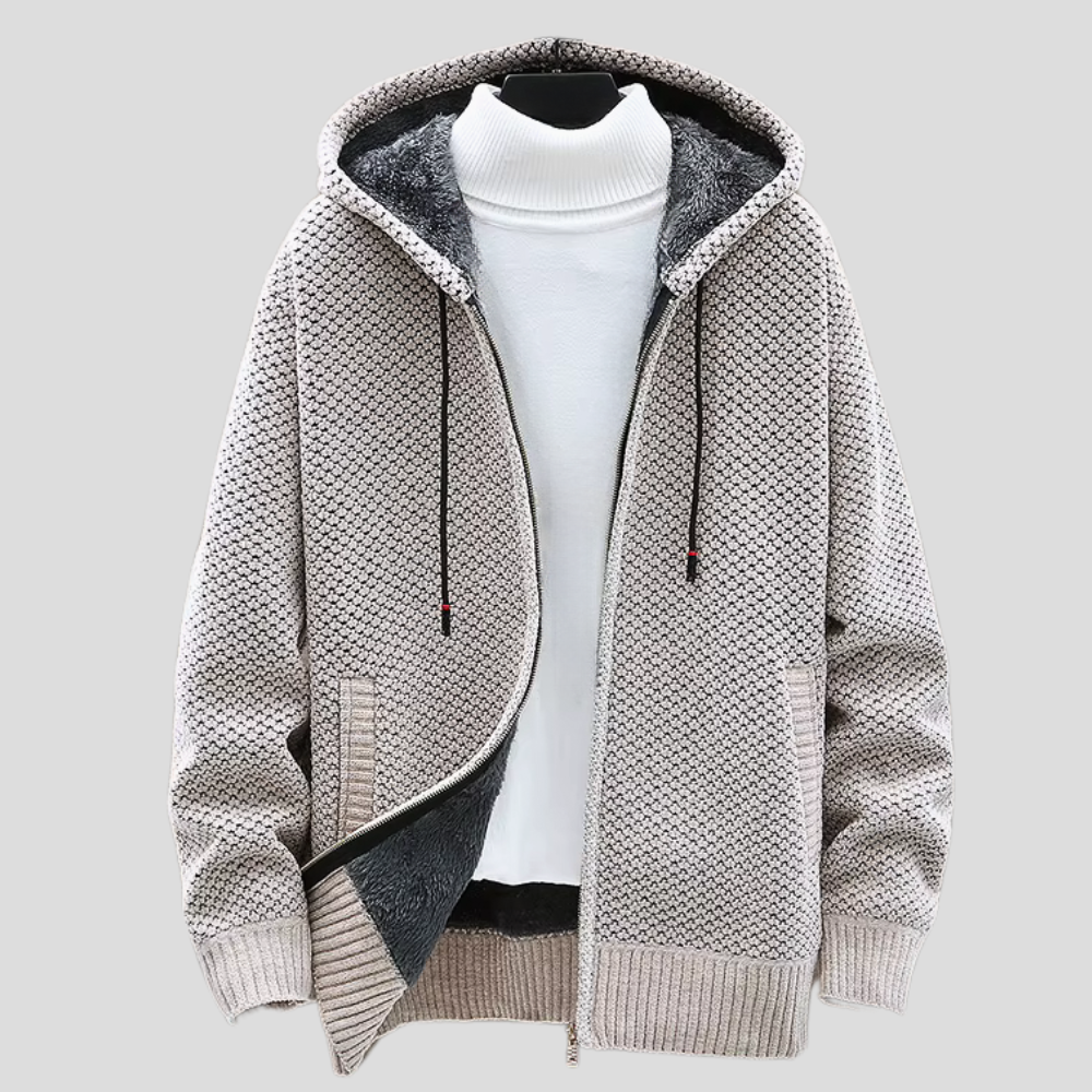 Mens Hooded Knitted Everyday Regular Fit Shirt