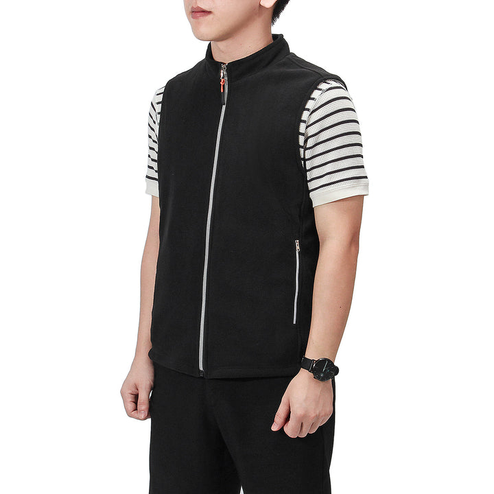 Mens Heated Fleece Zip Gilet