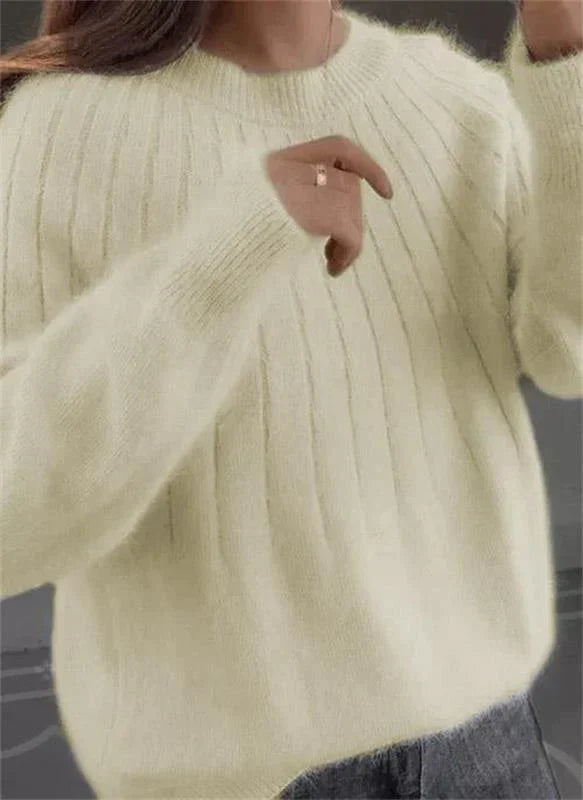 Womens Cashmere Knit Crew Neck Jumper