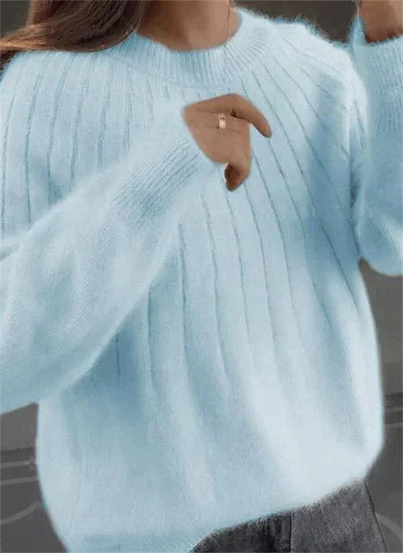 Womens Cashmere Knit Crew Neck Jumper