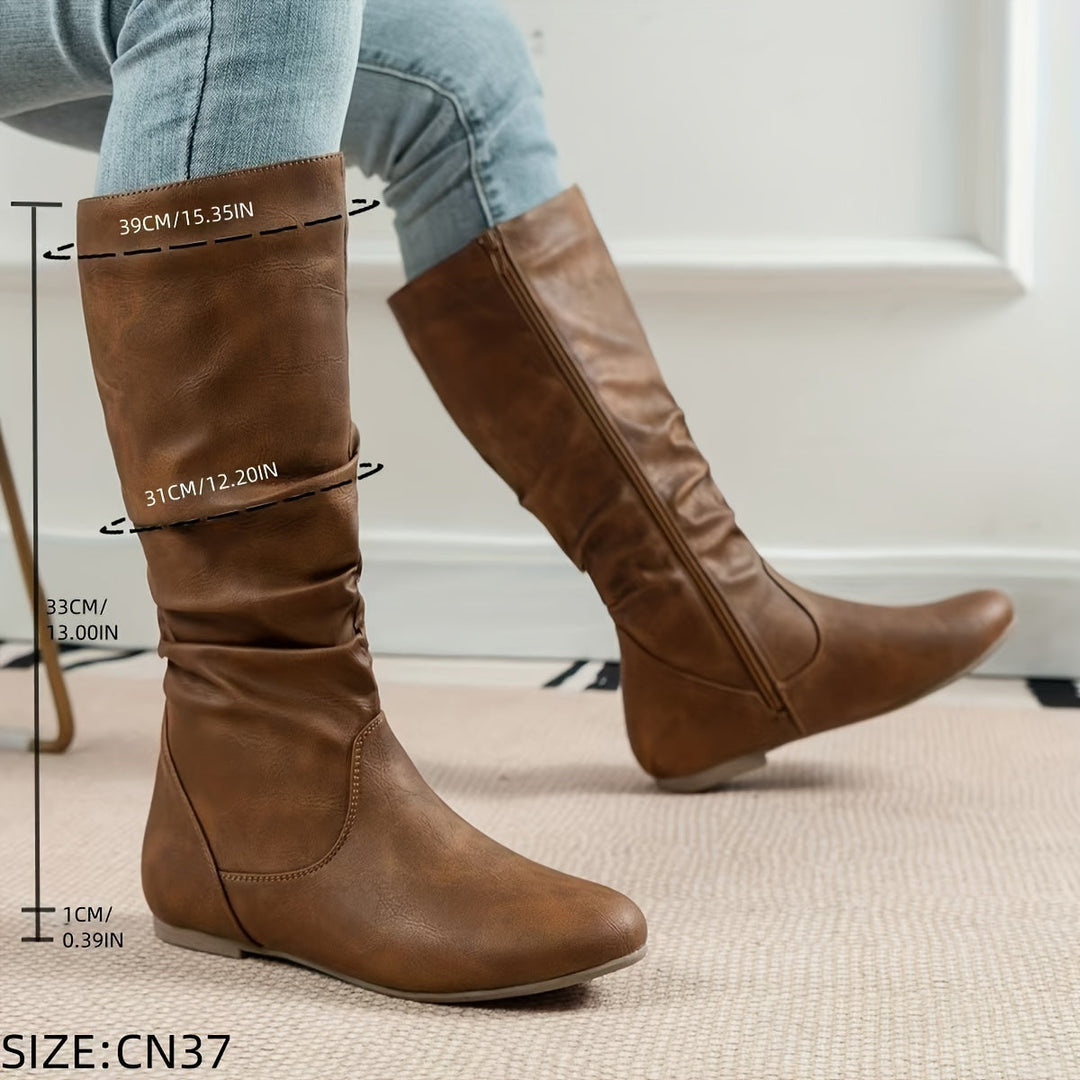 Zip Front Boots