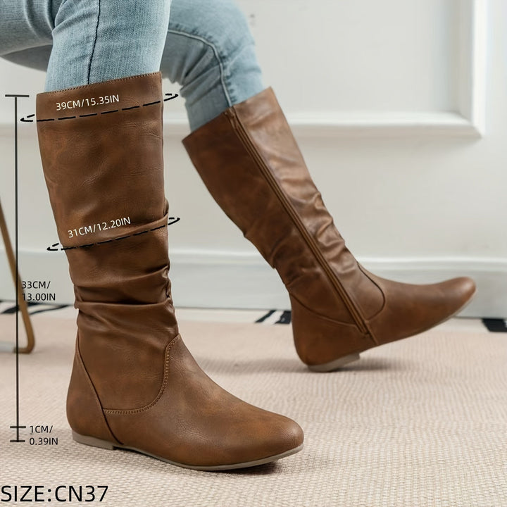 Zip Front Boots