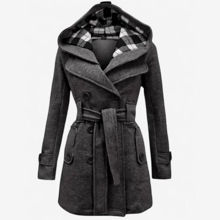 Long Sleeve Hooded Trench Coat