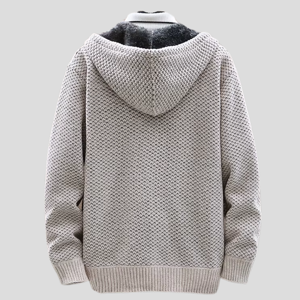 Mens Hooded Knitted Everyday Regular Fit Shirt