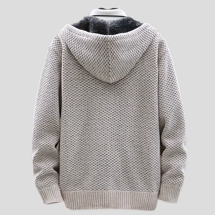 Mens Hooded Knitted Everyday Regular Fit Shirt