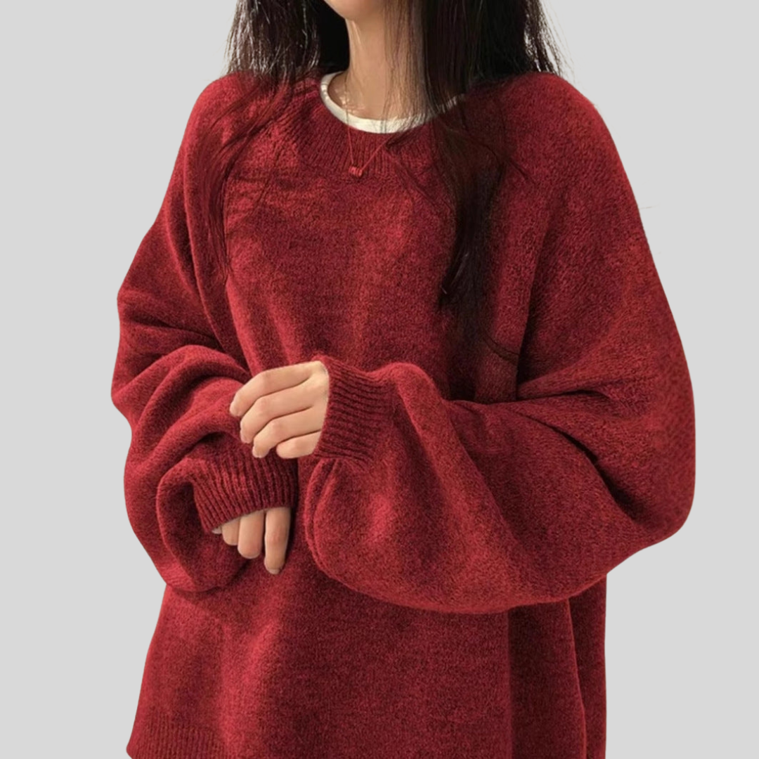 Womens Colourblock Long-Sleeve Sweater