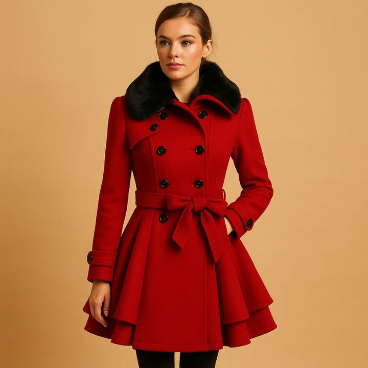 Womens Colourblock Coat