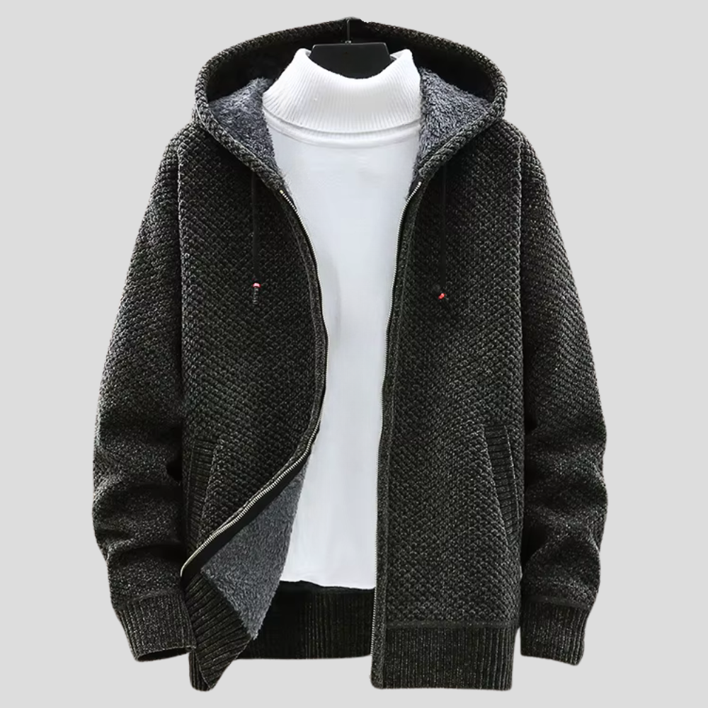 Mens Hooded Knitted Everyday Regular Fit Shirt