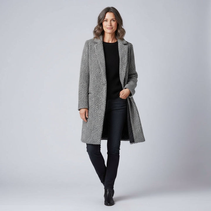 Long Sleeve Checked Jacket