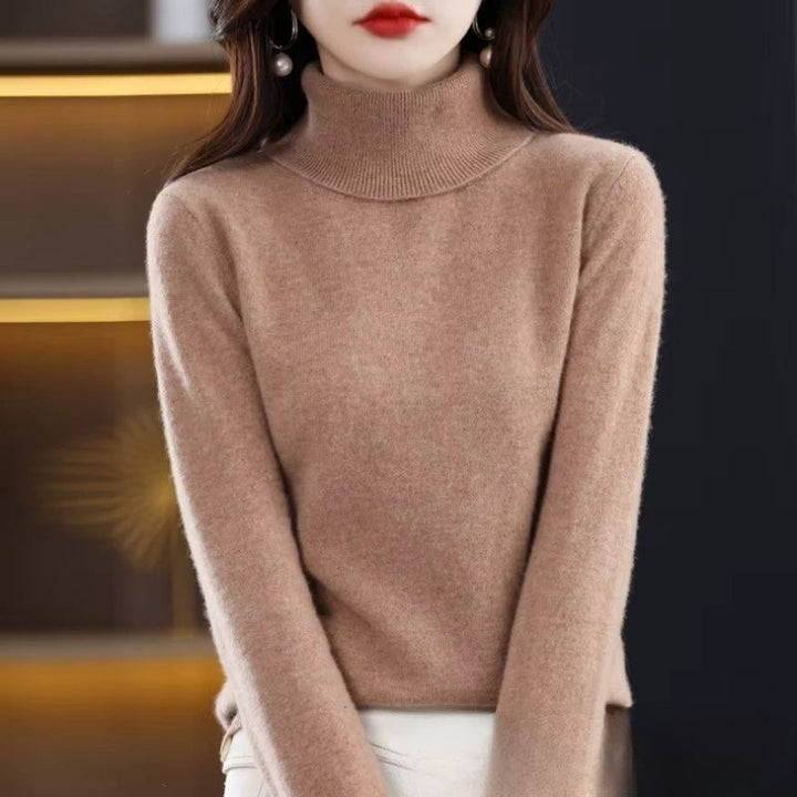 Womens Wool Turtleneck Sweater