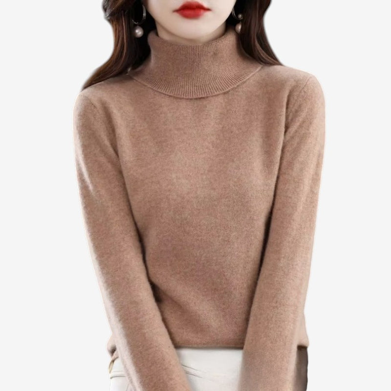 Womens Wool Turtleneck Sweater
