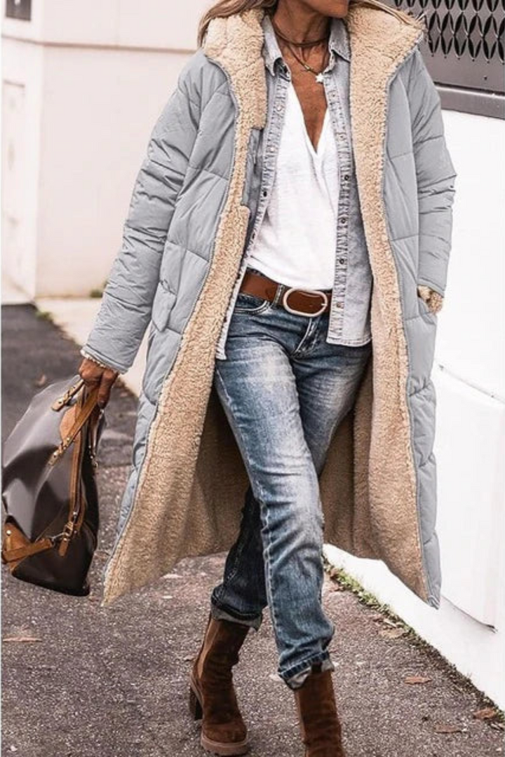 Camille | Elegant Reversible Coat for Women