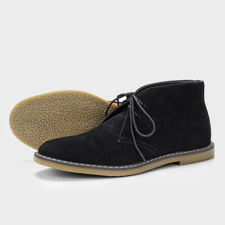 Mens Vintage Leather Chukka Ankle Boots