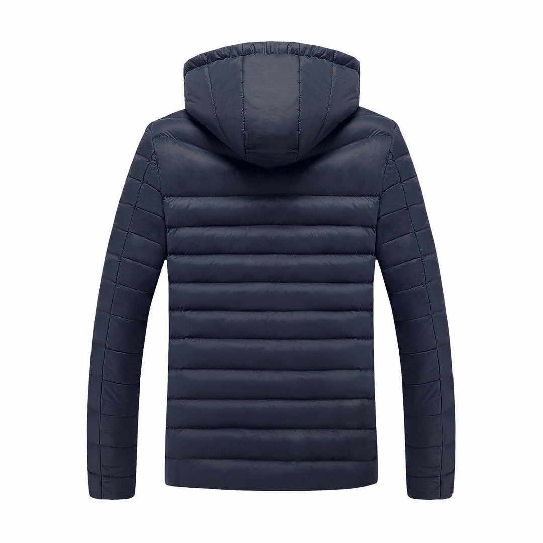 Mens Heated Hooded Puffer Jacket