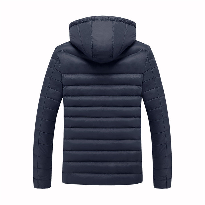Mens Heated Hooded Puffer Jacket