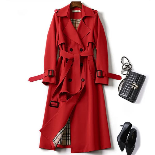 Womens Belted Water Resistant Trench Coat