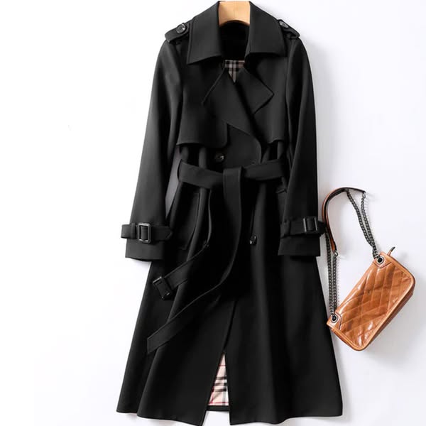 Womens Belted Water Resistant Trench Coat