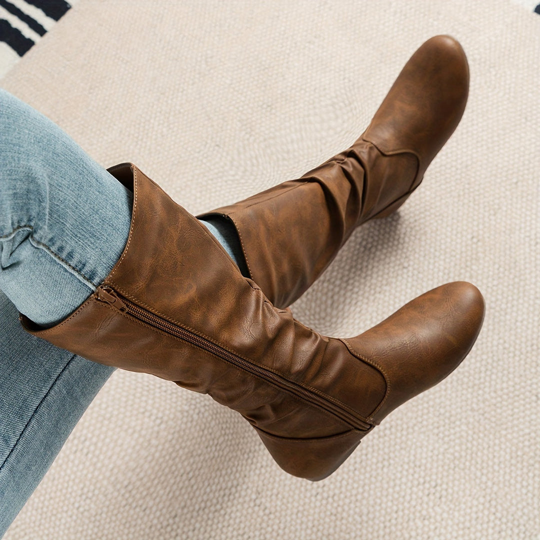 Zip Front Boots