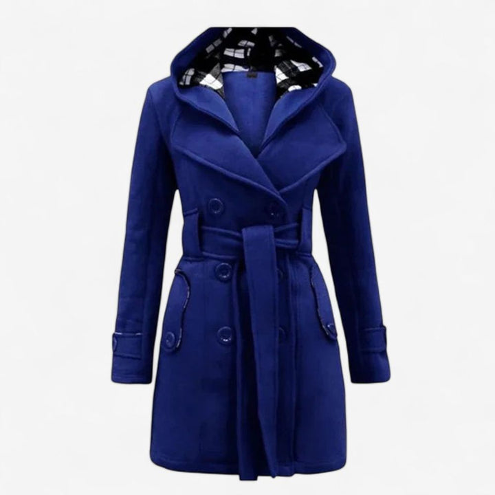Long Sleeve Hooded Trench Coat