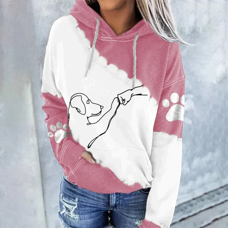 Womens Hooded Long-Sleeve Hoodie