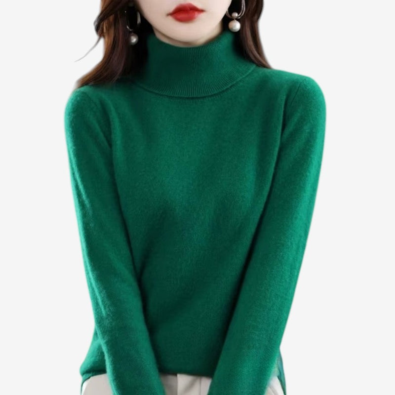 Womens Wool Turtleneck Sweater